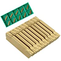 Los mejores  - Drillpro 10 piezas de insertos de carburo MGMN200-G de 2 mm para la herramienta de torneado MGEHR - MGIVR Groove Cut Off